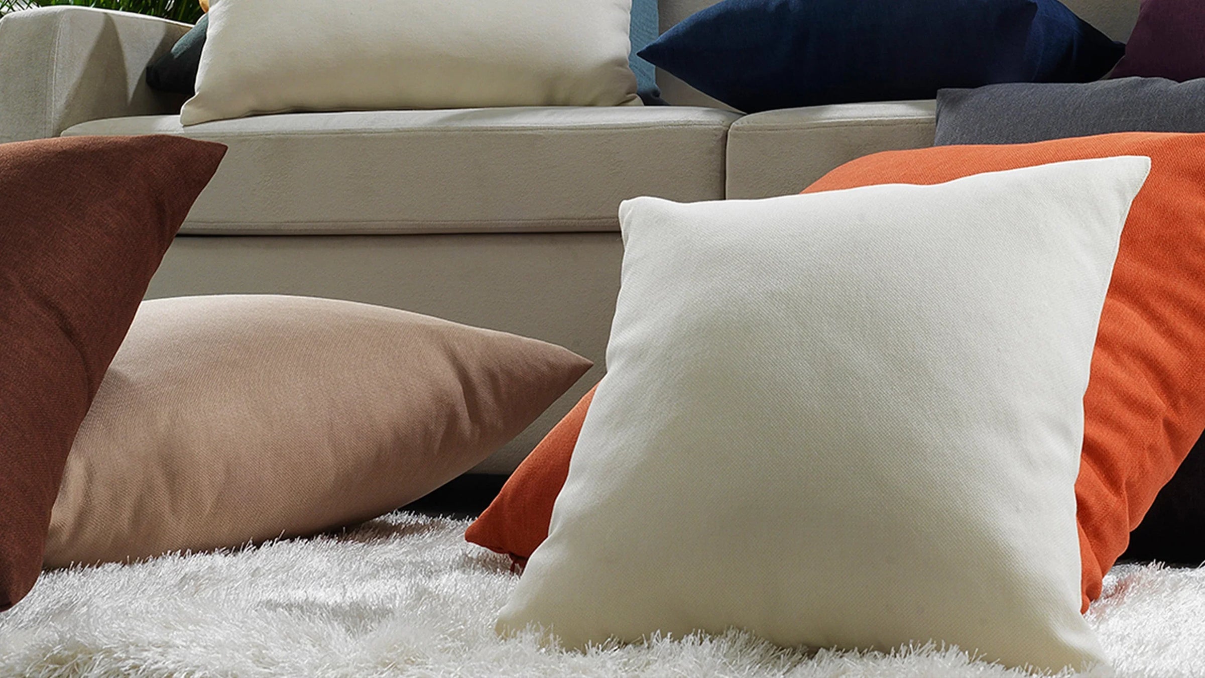 Linen Look Texture Cushion Covers