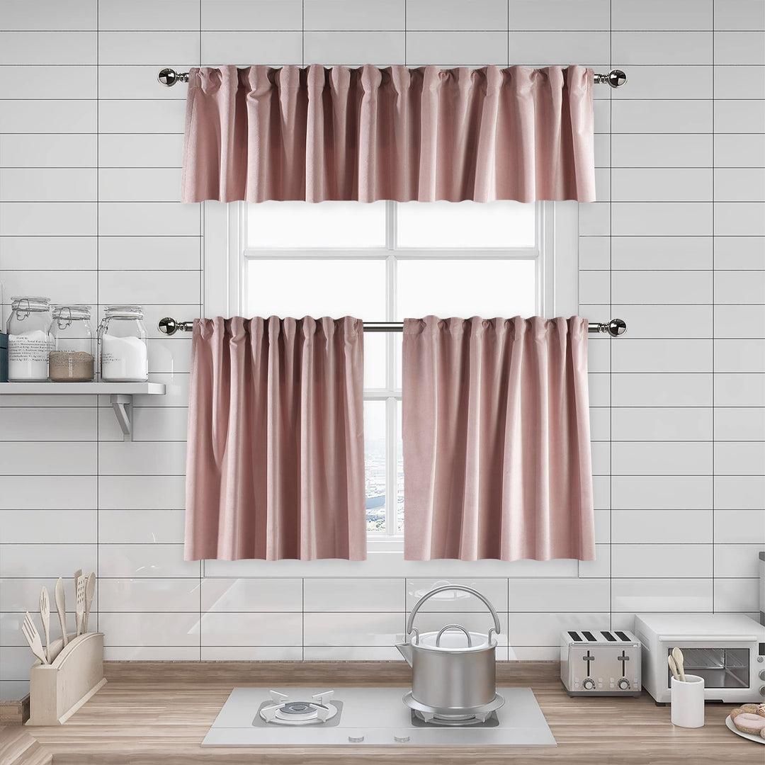Matte Velvet Kitchen Valance