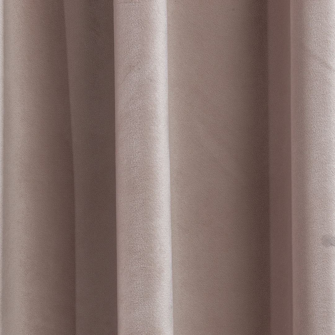 A soft matte velvet swatch in salt white, featuring a pale clean tone, smooth pile texture and matte finish, made to measure and available by the metre.