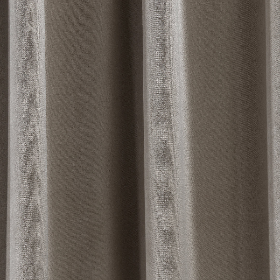 A soft matte velvet swatch in seashell, showing warm pale tone, smooth pile and elegant matte texture, made to measure and available by the metre.