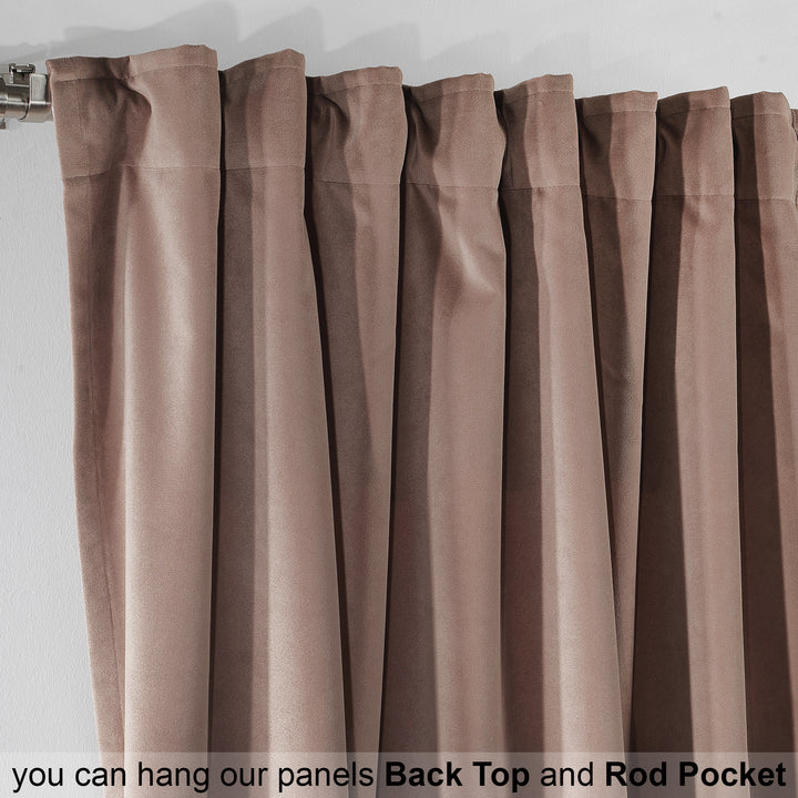 Made to measure extra‑long and extra‑wide braver matte velvet curtain featuring a soft smooth drape and muted velvety texture, offering enhanced light reduction and a deep modern full‑coverage look, highlighting its rich braver tone and premium contemporary velvet finish.