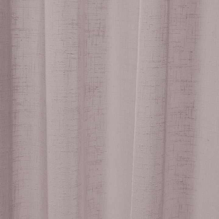close up rose faux linen semi sheer curtains made to measure UK