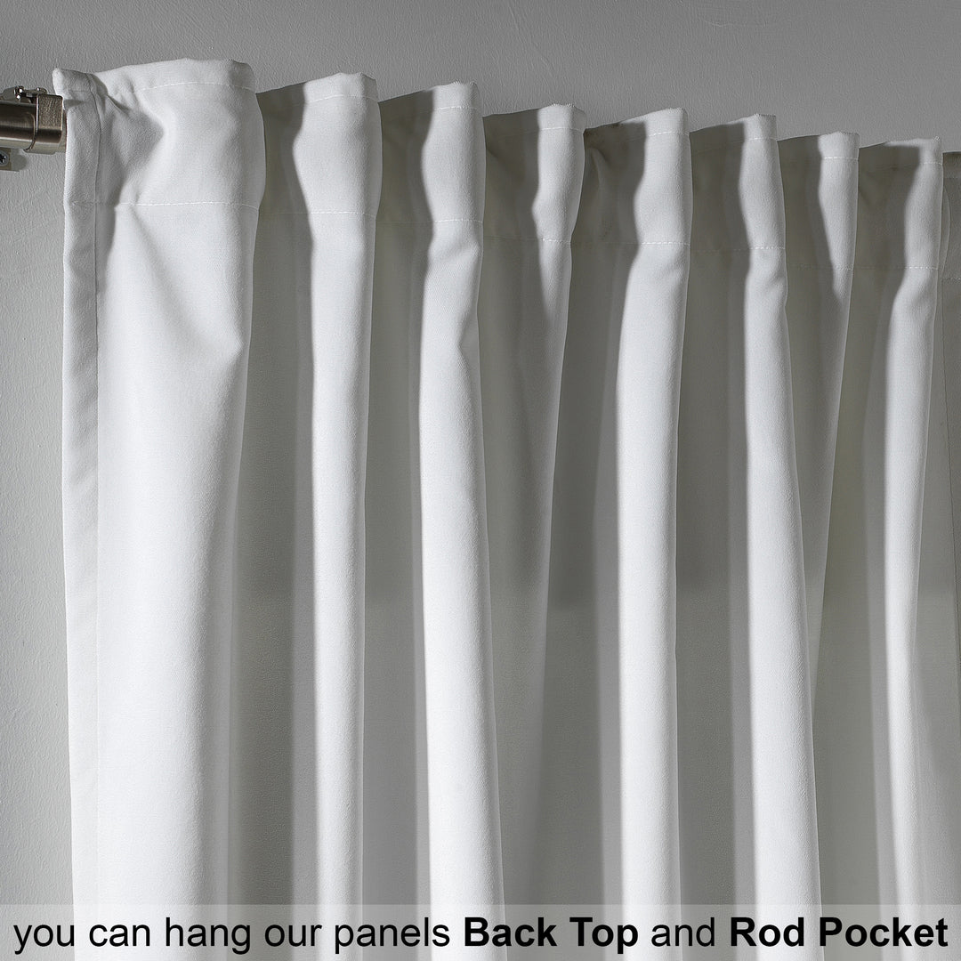 Made to measure white matte velvet curtain featuring a soft smooth drape and muted velvety texture, offering gentle light reduction and a clean elegant look, highlighting its pure white tone and premium modern velvet finish