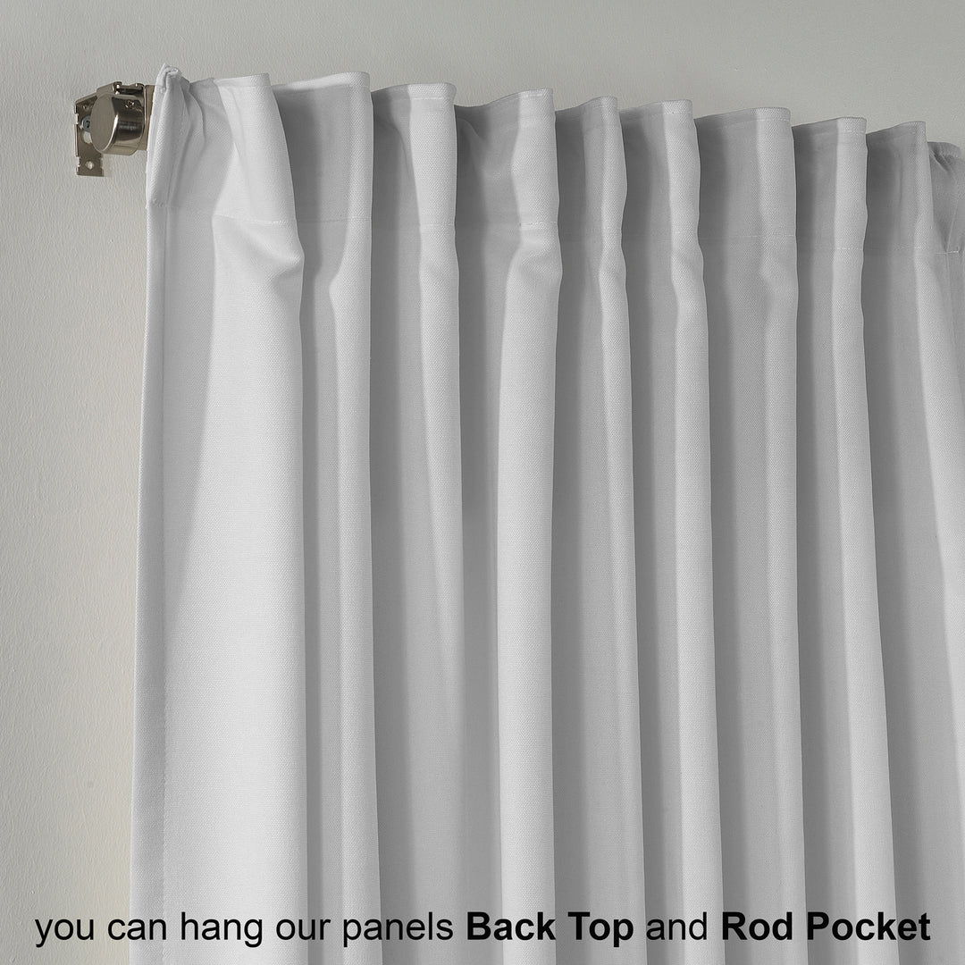 A made to measure kitchen valance in pure white velour, featuring a soft lightweight surface and neatly tailored edges for a refined bright finish