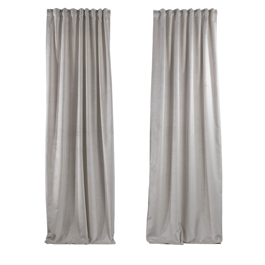 Matte velvet extra‑long extra‑wide made‑to‑measure curtain with soft matte texture and elegant full‑length drape.
