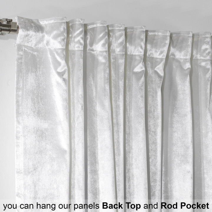 Close‑up of white shiny velvet fabric featuring clean pile definition and a smooth, premium look.”