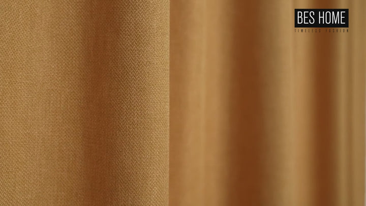 Linen‑Look Curtain Panel – Made to Measure in Multiple Colours