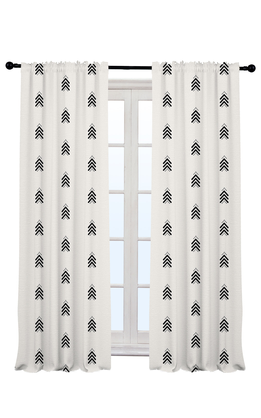 bespoke patterned curtains UK living room